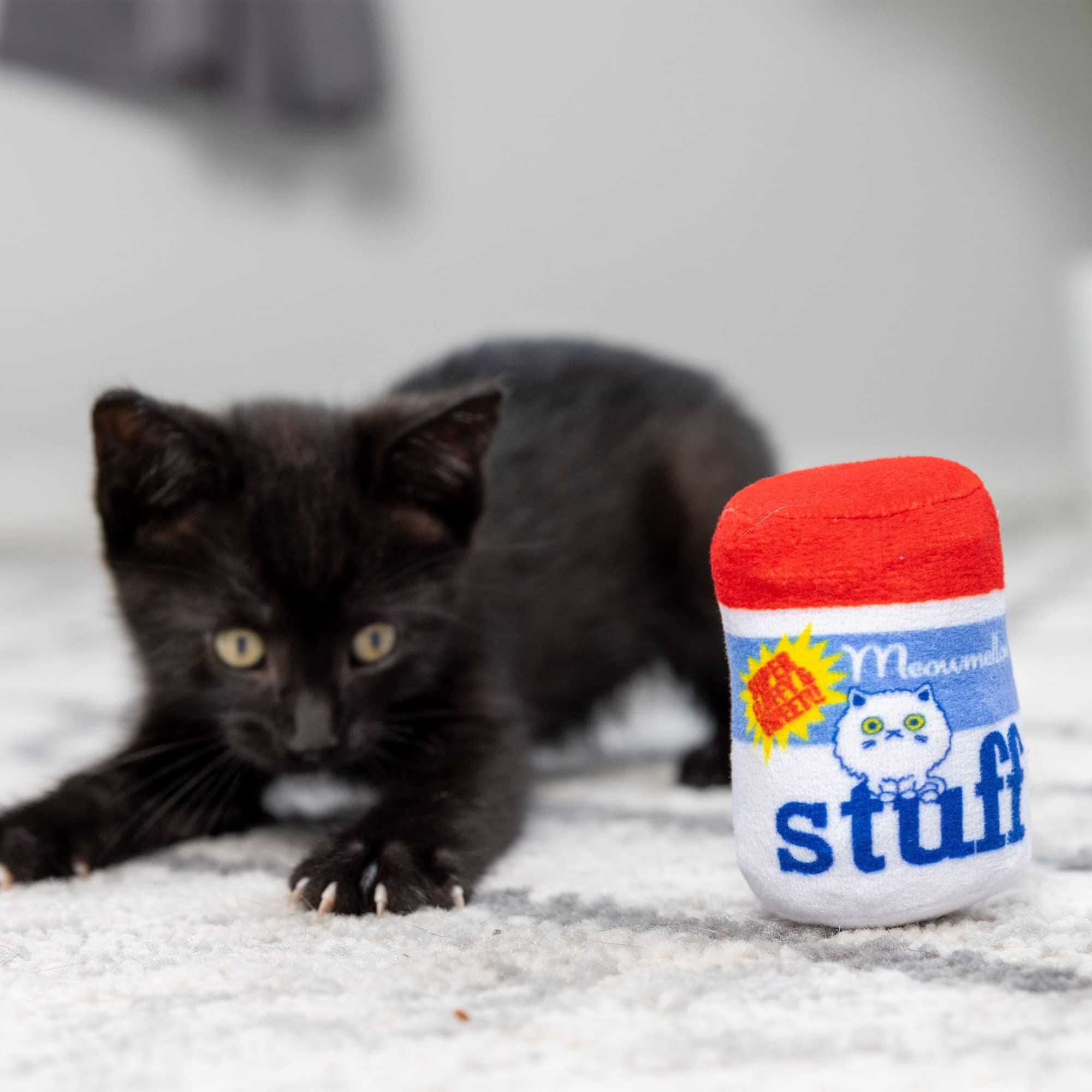 Huxley & Kent Plush Cat Toy | Meowmellow Stuff | Snack Attack Strong Catnip Filled Cat Toy | Plush Interactive Kitten And Cat To